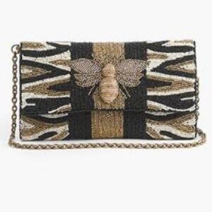 American and Beyond Bee Glam purse with removable chain strap. NWT.